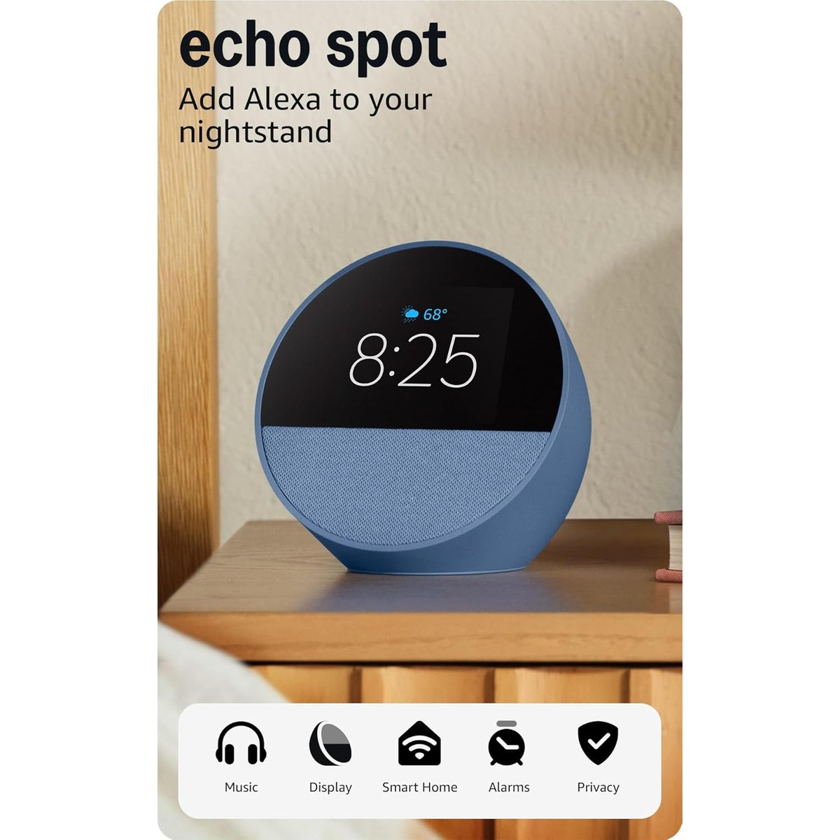 Amazon Echo Spot Smart Alarm Clock