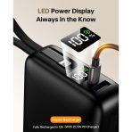 Fast-Charging Power Bank with Built-In Cables - 7