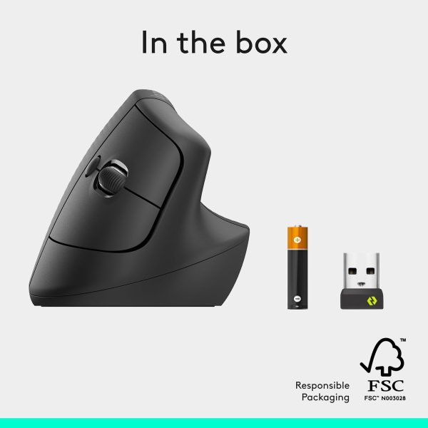 Logitech Lift Vertical Ergonomic Mouse - 2