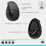Logitech Lift Vertical Ergonomic Mouse - 5